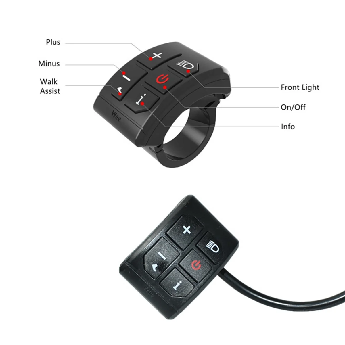 

GET! Electric Bike Colorful 808 LCD Display Meter 24V-72V Waterproof Connection Plug Ebike Intelligent Display