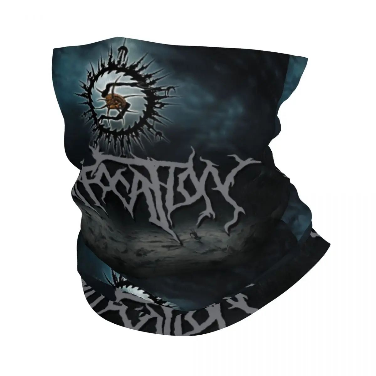 Dark Metal S-Suffocation Bandana Neck Gaiter Printed Motorcycle Motocross Wrap Scarf Balaclava Riding Unisex Adult Winter