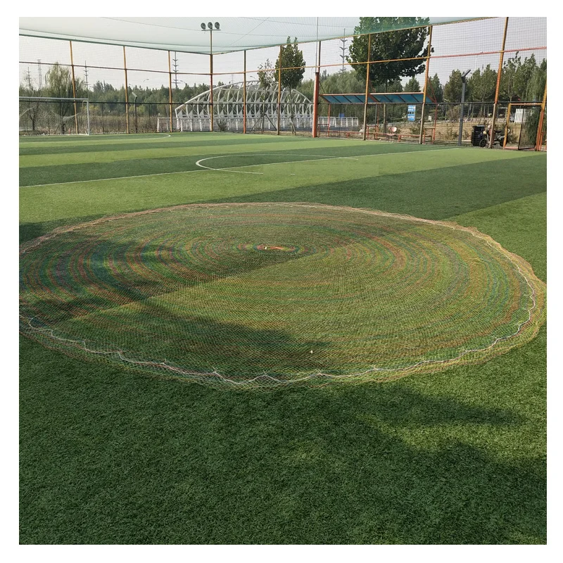 شبكة صيد عالية القوة HDPE من مادة النايلون PA بطول مخصص نمط حيدة مع ثقالة من الرصاص وجيب سفلي لصيد الأسماك