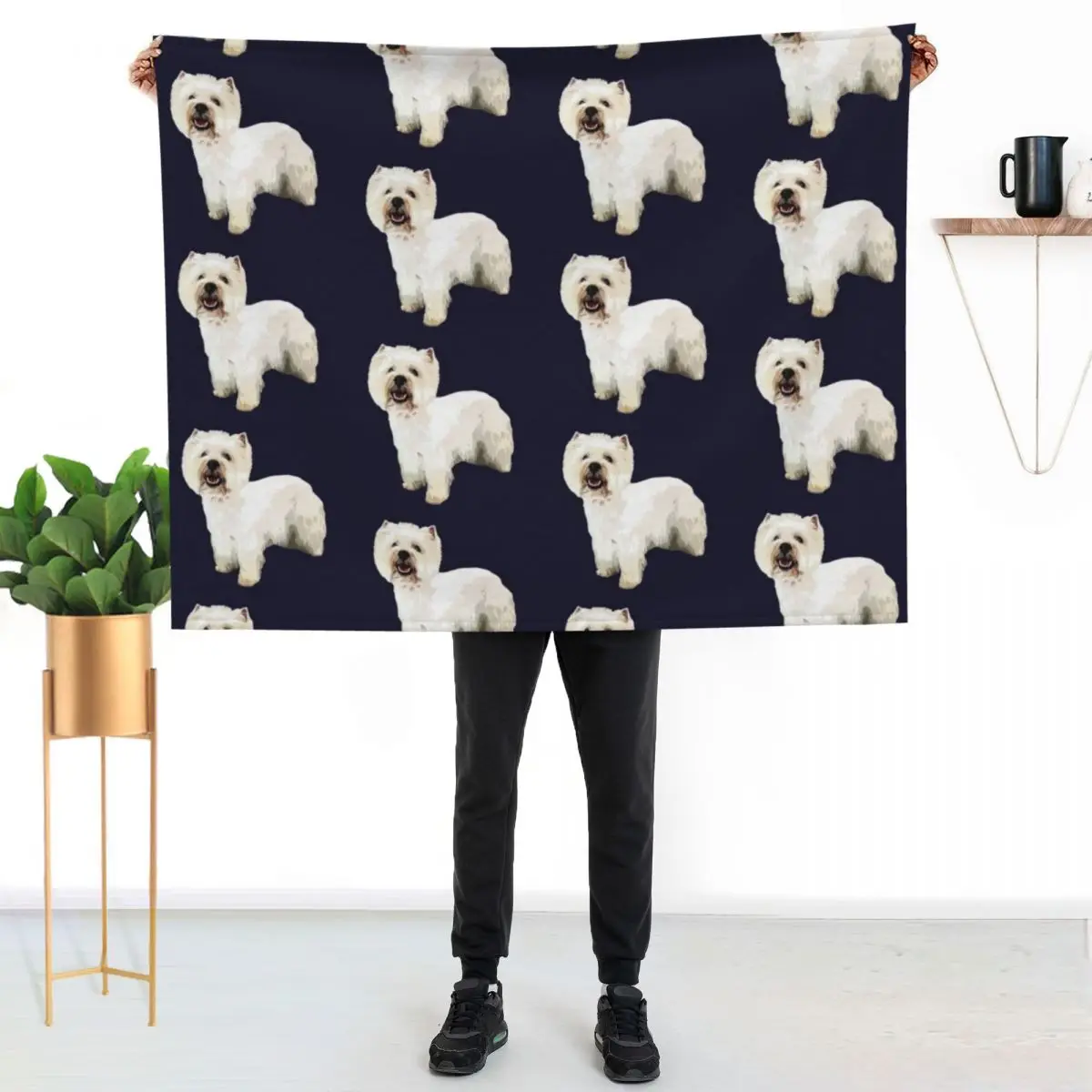Westie West Highland Terrier Throw Blanket warm winter funny gift Luxury Thicken Summer anime christmas gifts Blankets