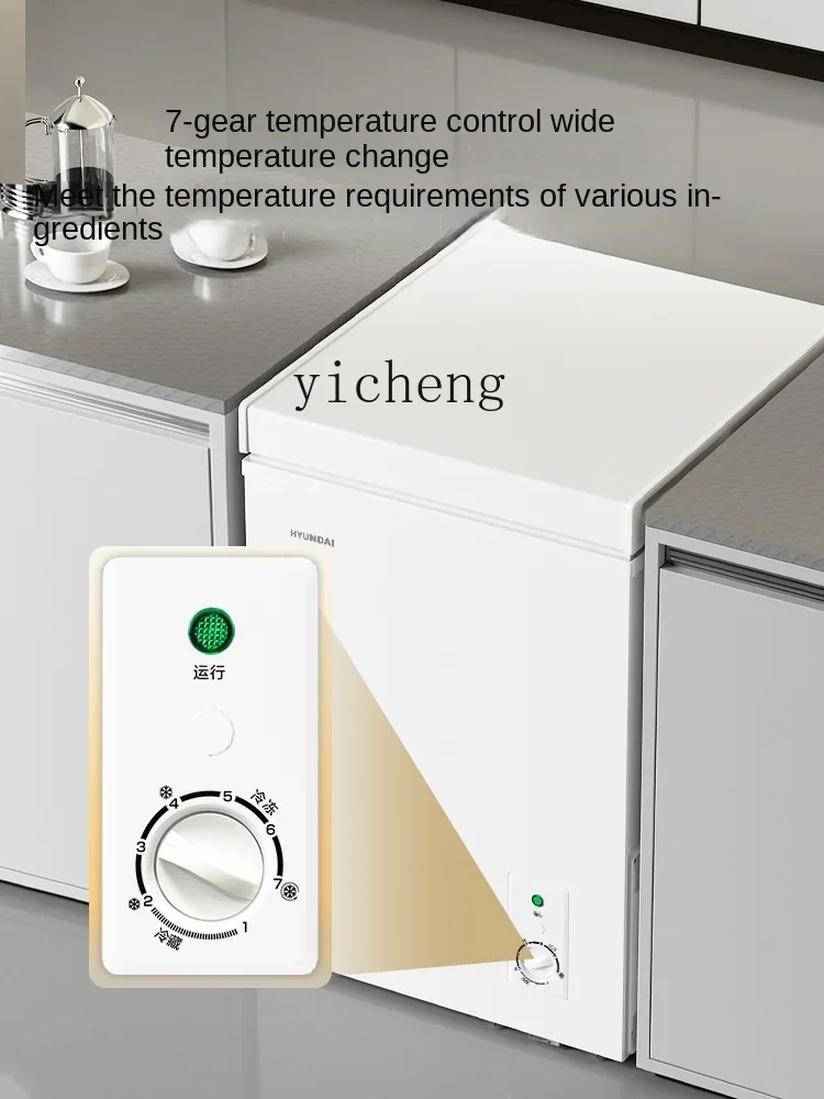 Modern Mini Fridge First-Class Energy Efficiency Household Small Frozen Fresh-Keeping Refrigerated Horizontal Refrigerator