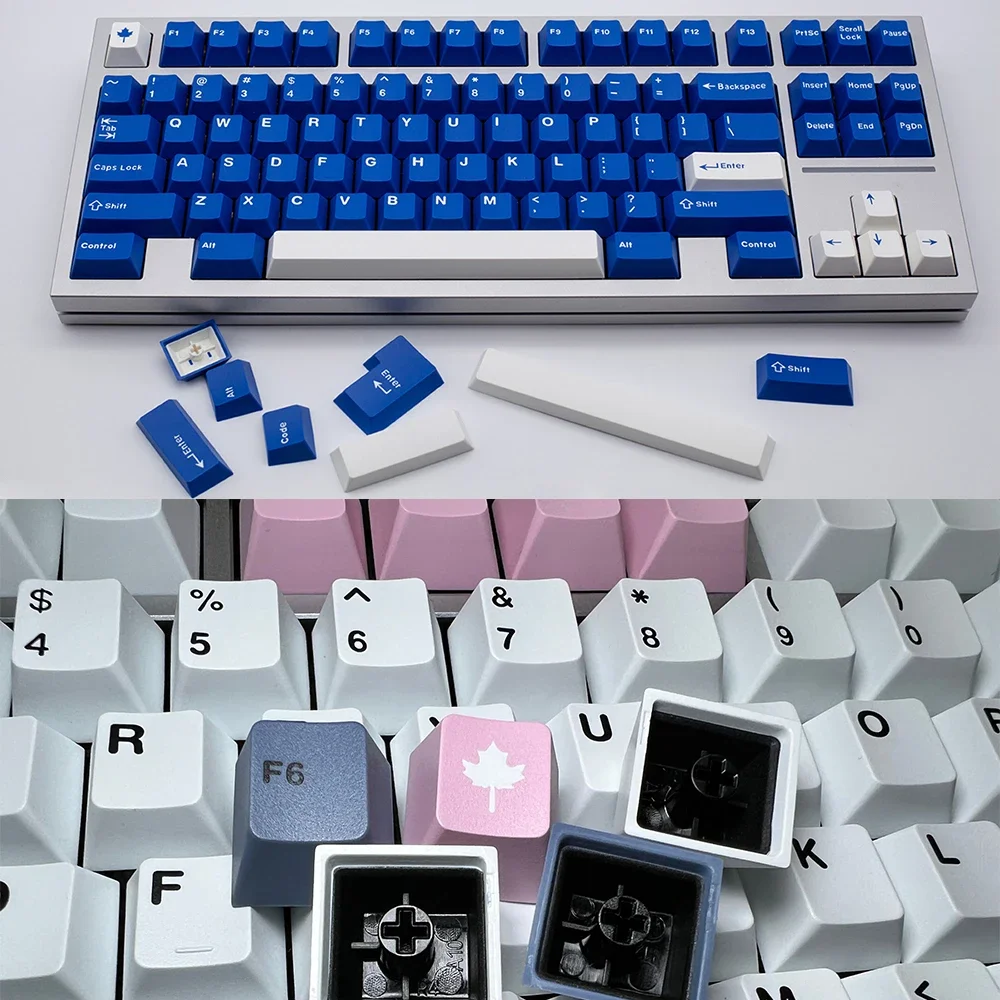 [Blauer himmel] gmk keycap klon arktisches wob kirsch profil doubles hot abs keycaps für mx mechanicla keybo