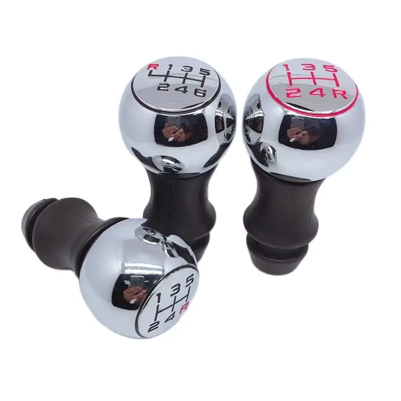 Aluminum Alloy MT Gear Shift Knob 5 Speed 6 Speed for Peugeot 106 206 207 306 307 407 408 508 807 Red view 2