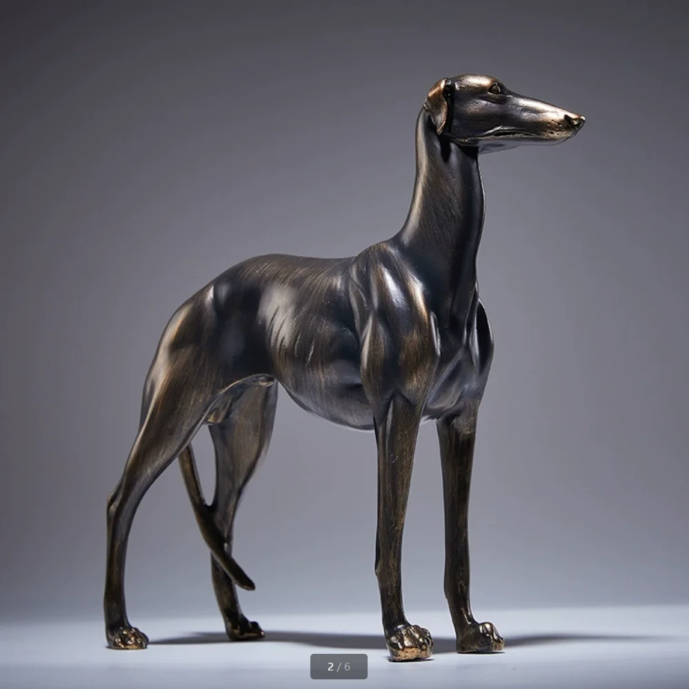

Simulated animal ornaments, antique bronze dog models, living room, study, entrance, home decoration