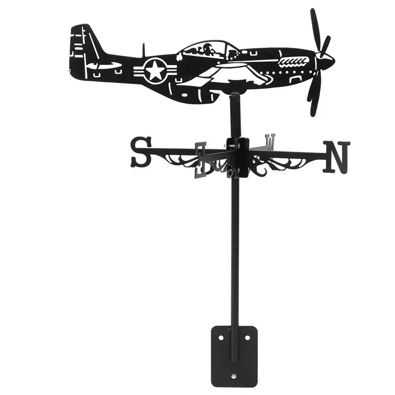 Yard Weather Vane Vanes capannoni Garden Weathervane Farmhouse Decor Patio Metal Direction Airplane