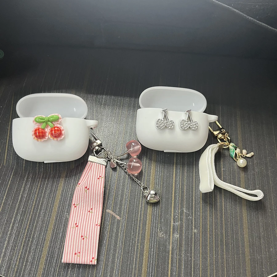 Fruit cherry Cover For Soundcore Liberty 5 / C50i P40i /C40i C30i A30i / Aero Clip /R100 Case Silicone Earphone cover