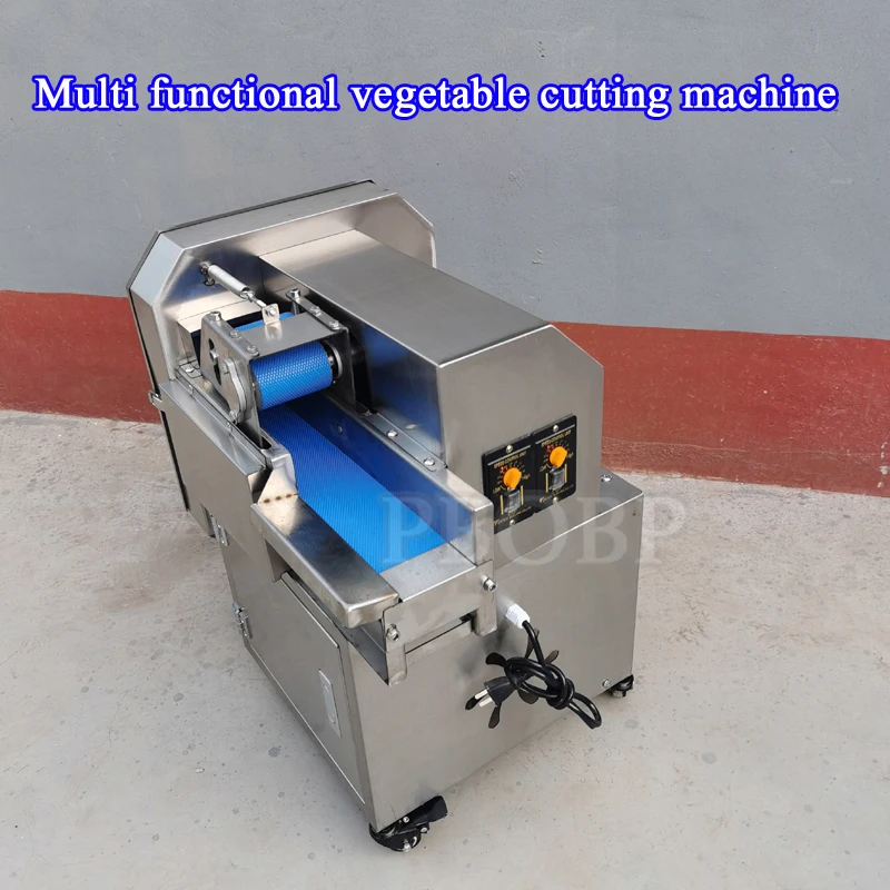 PBOBP Restaurant Vegetable Slicer Commercial Electric Vegetable Cutter Potato Chips Carrot Melon Dicing Cutting Machine
