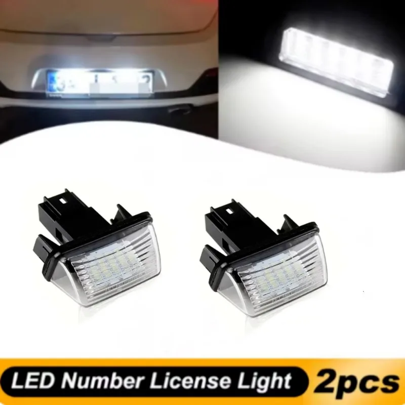 

2pcs 6000K White Led Tail Number License Plate Light No Error for Toyota Camry XV50 Highlander Avalon XX40 Yaris XP13 Prius C