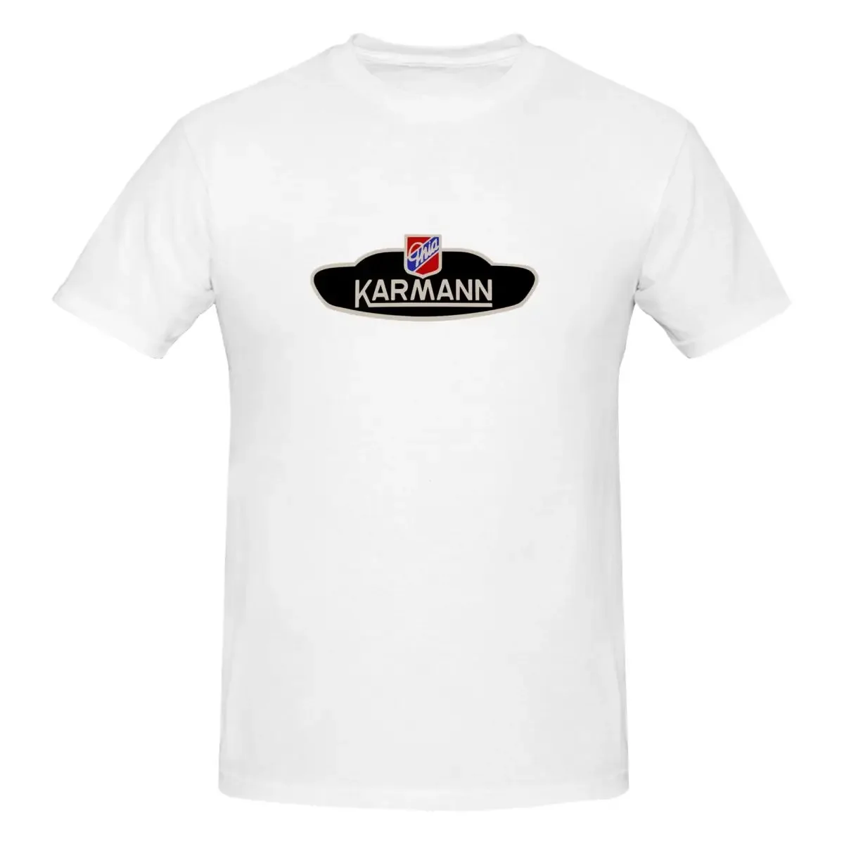 Karmann Ghia Emblem 100% Cotton T-shirt Men Oversized T Shirts Men O-Neck Short Sleeve S-6XL