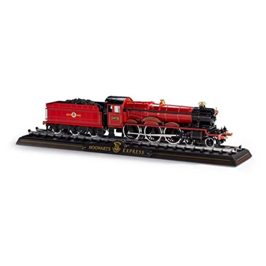 

Hogwarts Express die-cast train model for display, metal alloy construction, red and black finish, highly detailed authentic re