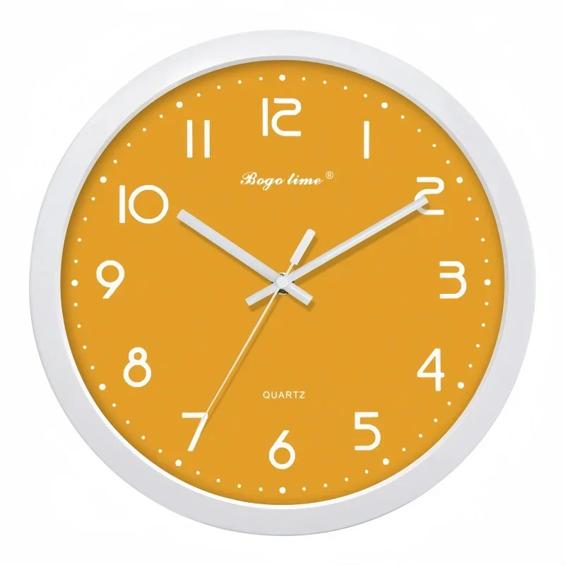 

Circular Simple and Stylish Home Wall Mounted Quartz Clock -12 Inches Living Room Bedroom Lobby Quiet Sound Abs Wall Clock H612