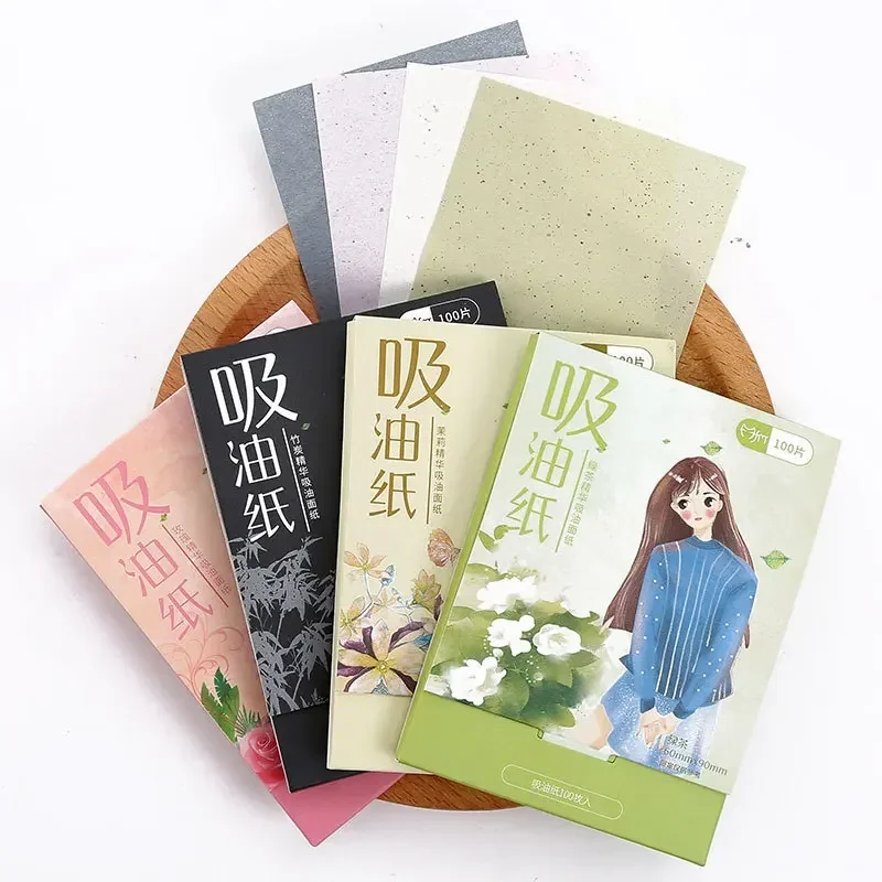 100Pcs/box Face Oil Blotting Paper Protable Matting Face Wipes Facial Cleanser Oil Control Oil-absorbing Face Cleaning Tools New