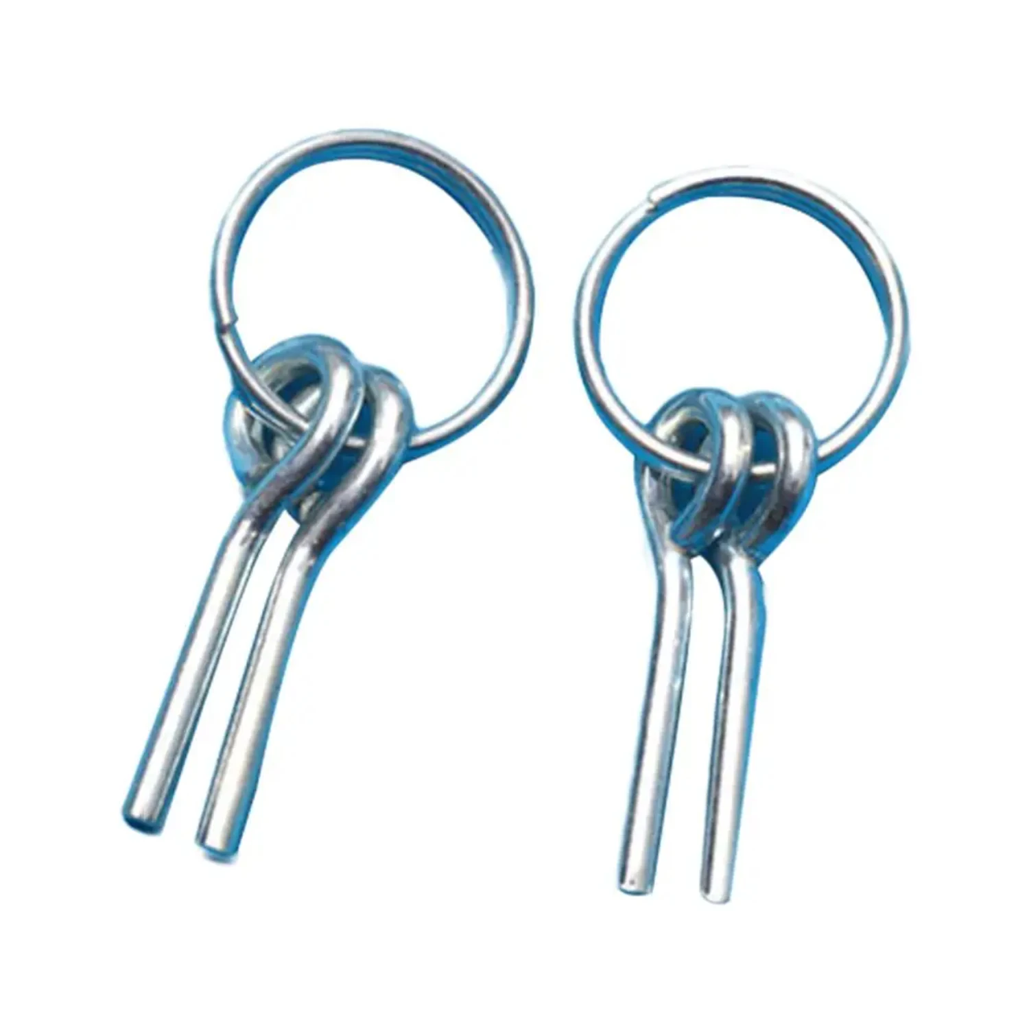 

2Pcs Awning Tent Poles Nail Rings with 3.2CM Double Needle Metal Pins Outdoor Camping Hiking Fishing Travel Tent Accessories