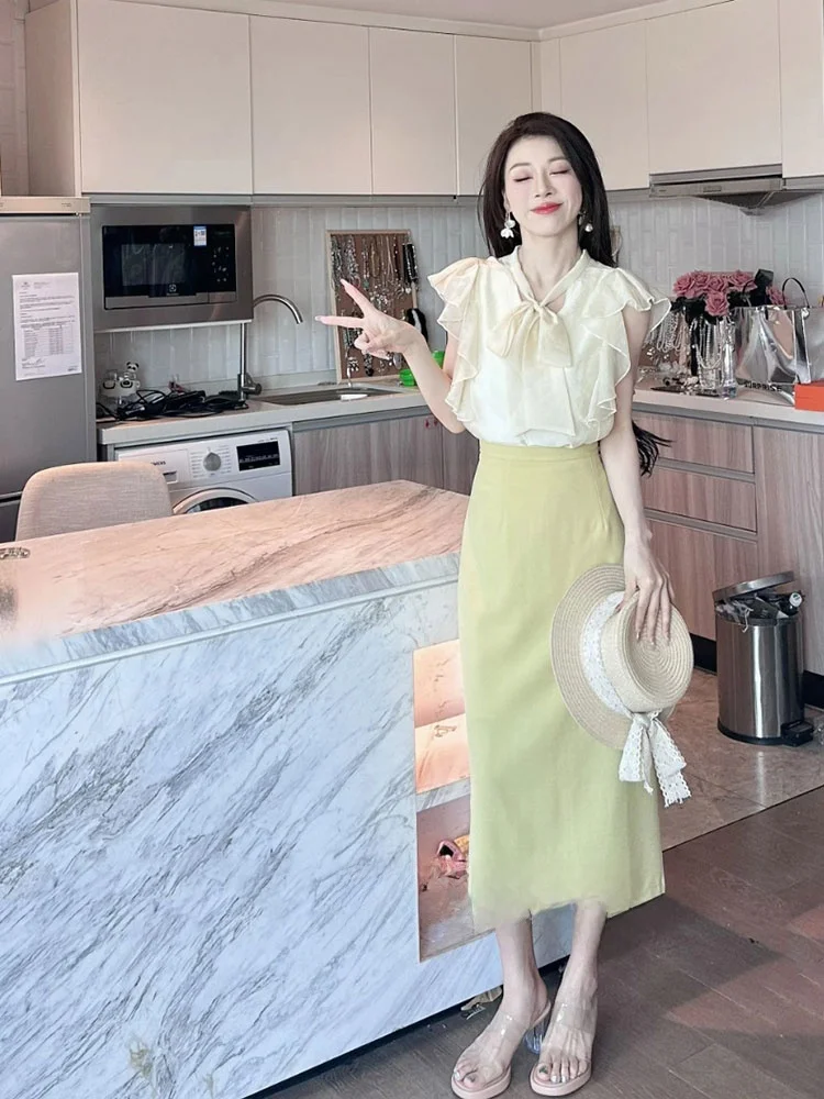 

Летний комплект Faion irt и юбка, женский топ с высокой талией и цветочным принтом, бот из двух предметов, ансамбль ort Sve, полиэстер