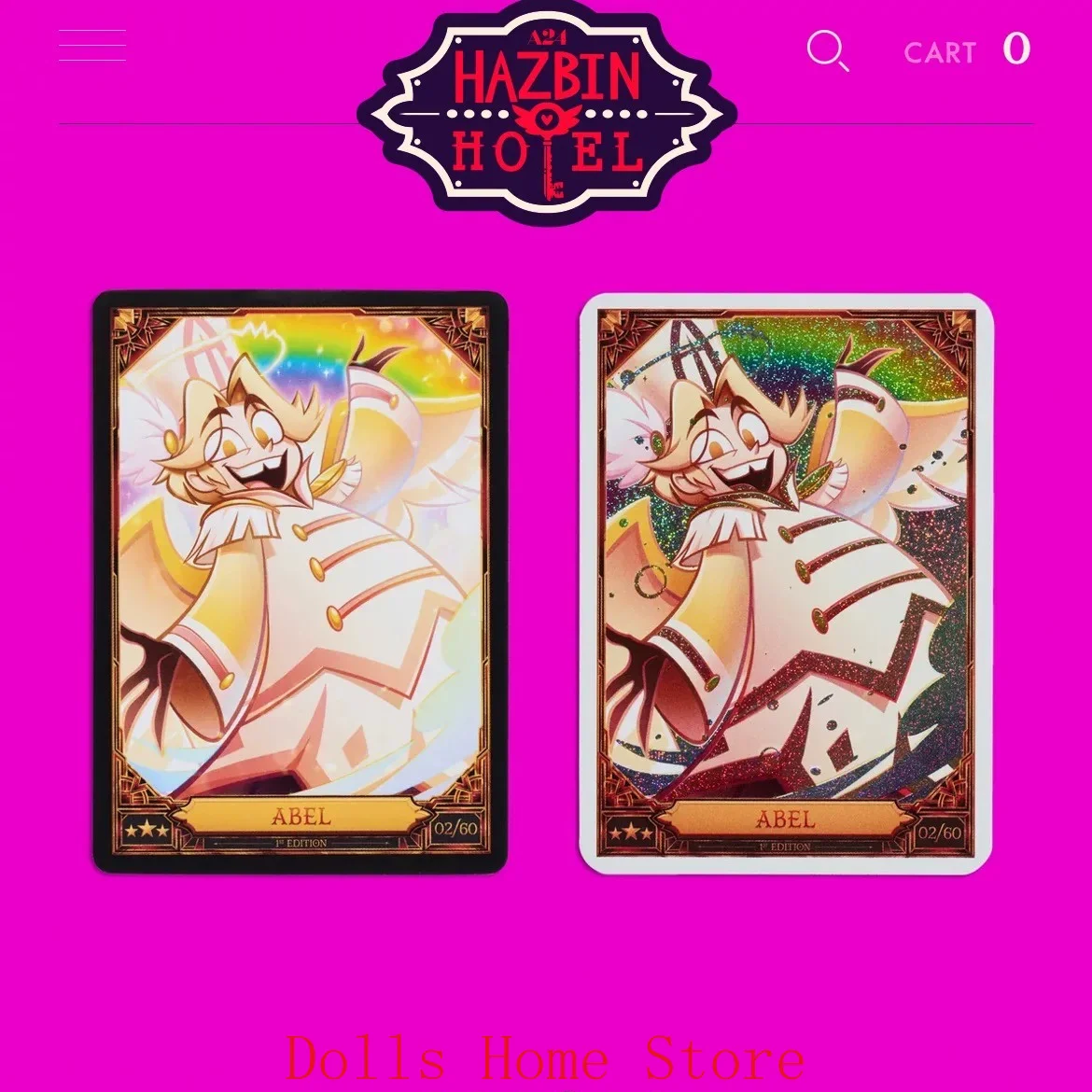 Tarjeta Coleccionable Oficial de Anime Hazbin Hotel Lucifer Morningstar Alastor Vox Husk Angel Dust, Regalo de Bajas Calorías