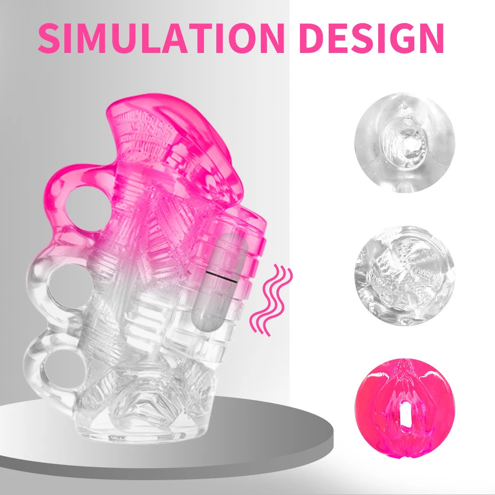Vibrating Male Masturbator Soft Penis Trainer Transparent Masturbation Cup Penis Trainer Sex Products Sex Toys for Men
