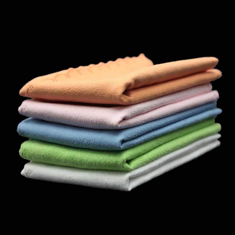 5 Pcs Guitar Wiping Cloth Dust Removal Cloth Microfiber Cleaning Polishing Cloth for Cleaning Musical Instruments 24BD