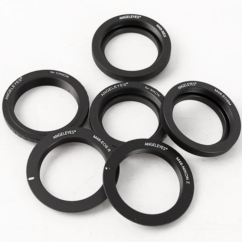 Angeleyes M48 for Canon for Nikon for Sony DSLR Adapter Ring Micro Single Mount EF Z RF E EF-M M48 Interface