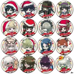 Anime Danganronpa Shirogane Tsumugi Kaito Momota christmas Cosplay Badge Button Brooch Pin Metal Pendnat Medal Cartoon Gift