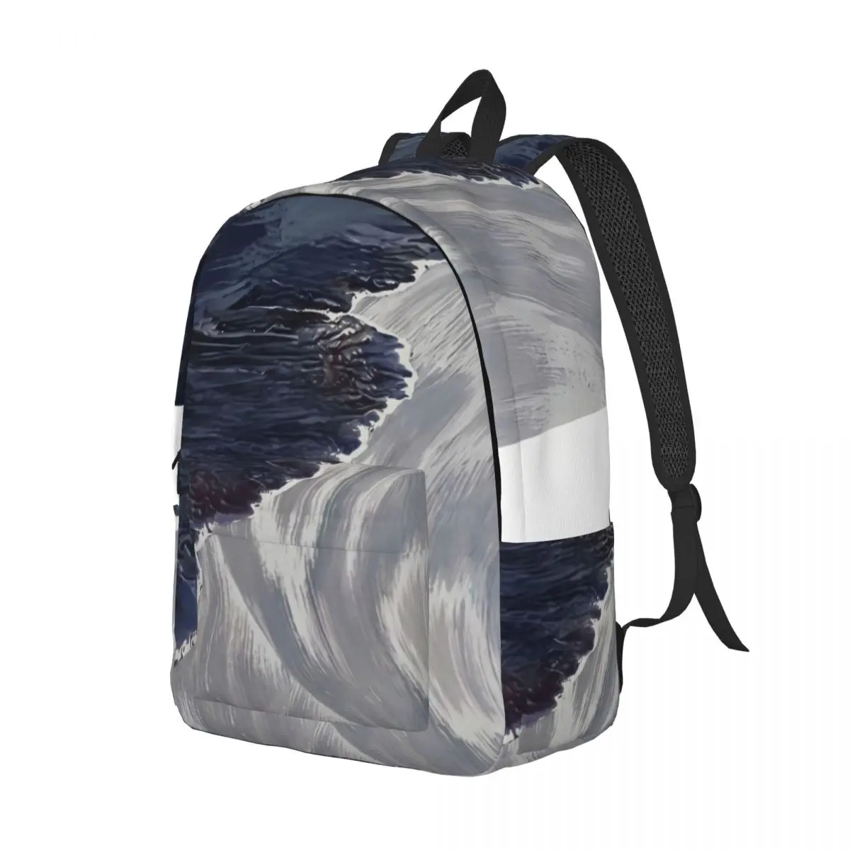 Aesthetic School Backpack Abstract Coastal Scene Graphic Large Capacity Daypack for Girls Boys College Outdoor Christmas Padded