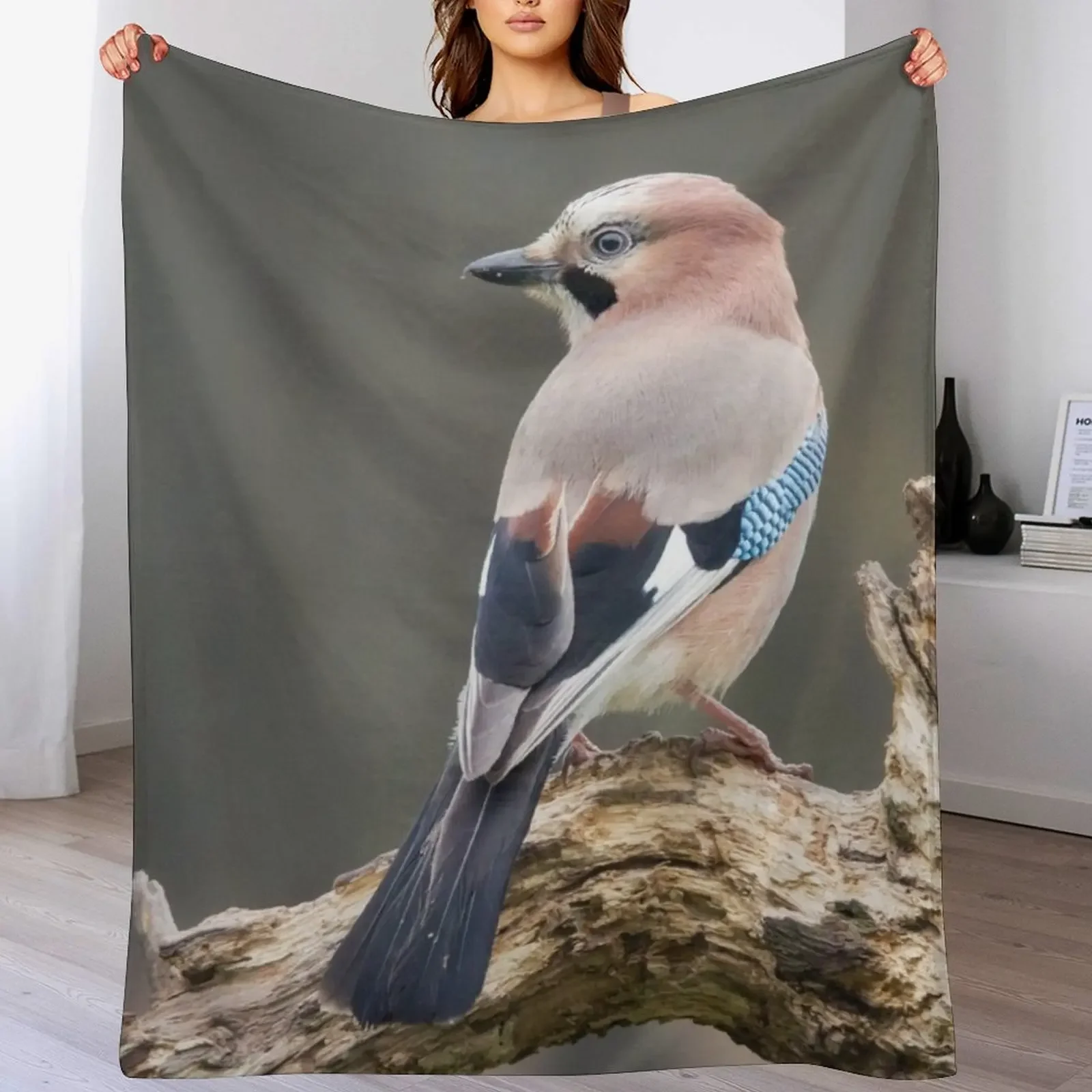 

Eurasian Jay #1 Throw Blanket Softest Quilt Designers Thins Blankets
