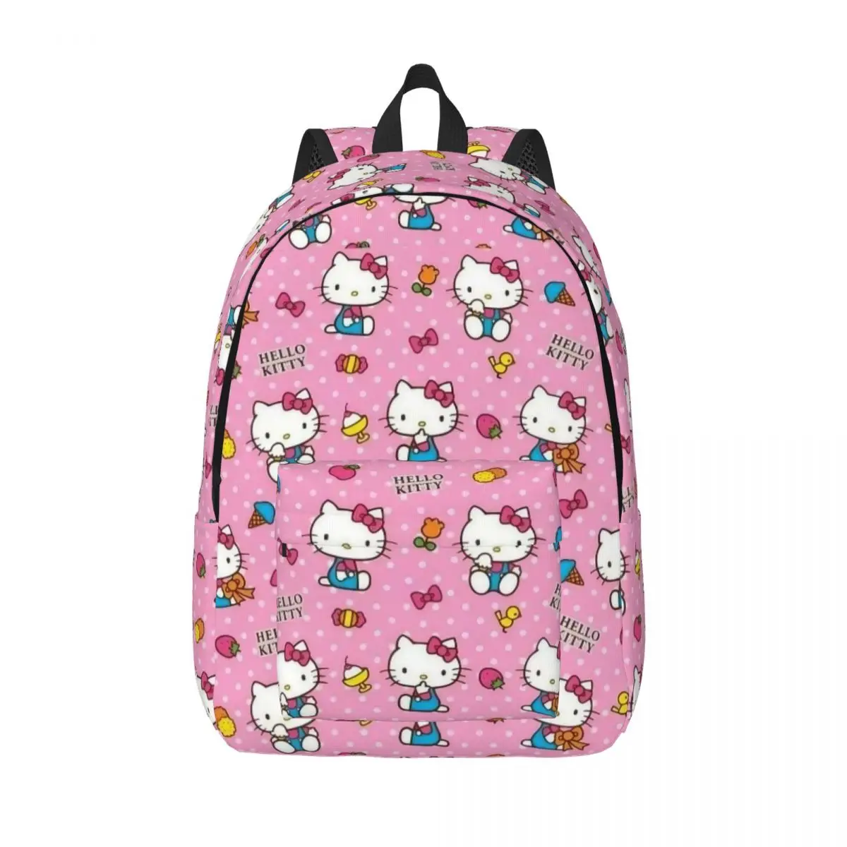 

Kawaii Hello Kitty for Teens Student School Bookbag Pink Cartoon Daypack Middle High College Durable