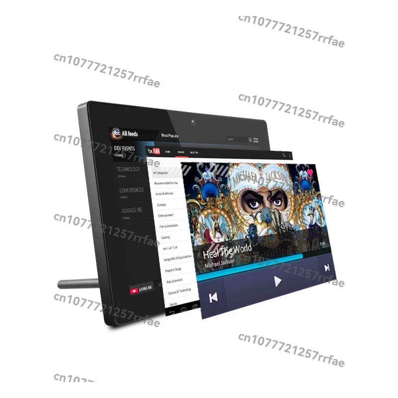 شاشة إعلانات 10.1 بوصة RK3288 2 + 8 جيجابايت 1280*800 واي فاي IPS شاشة صلبة مثبتة على الحائط/سطح المكتب تابلت أندرويد صناعي #3