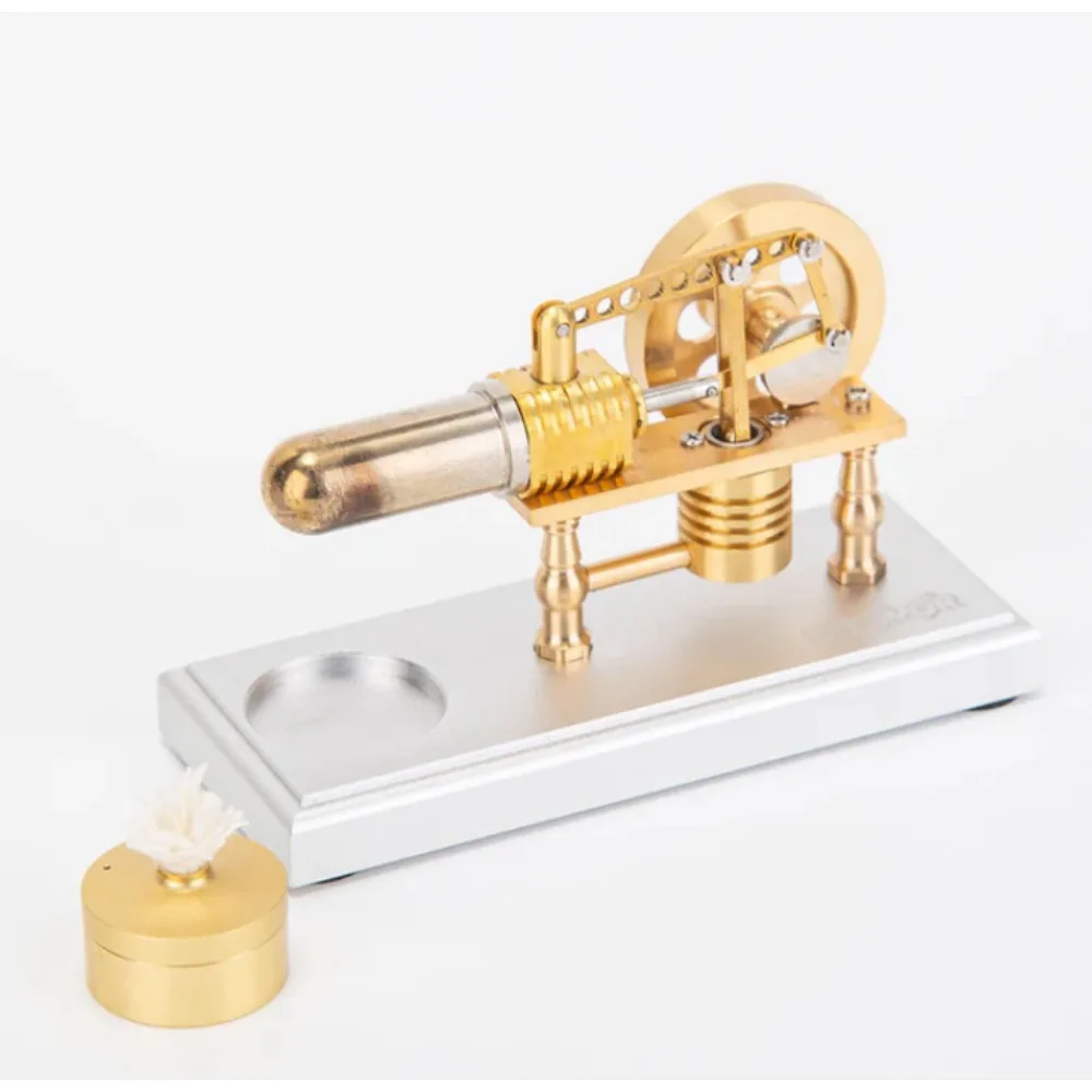 

Миниатюрная модель двигателя Стирлинга, двигатель внешнего сгорания, физический эксперимент, развивающая игрушка, металлическая модель двигателя Стирлинга