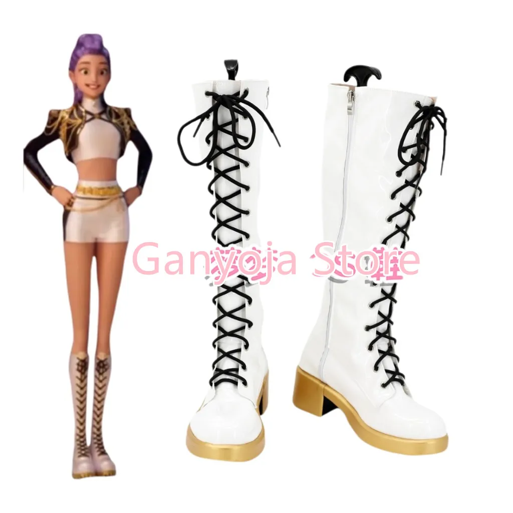 KPop Demon Hunters Rumi Cosplay Laarzen Kan gemaakt Rumi Kinderlaarzen Halloween Carnaval Party Props Laarzen Schoenen