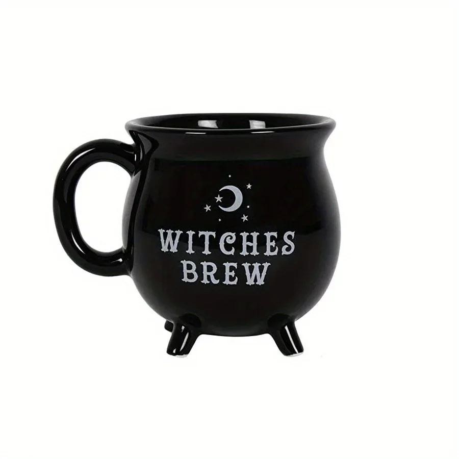 

1pc Halloween Witches Brew Cauldron Coffee Mug Ceramic Coffee Cups 12 Oz Mug Ceramic Witchy Gifts Witch Decor Halloween Mug Dad