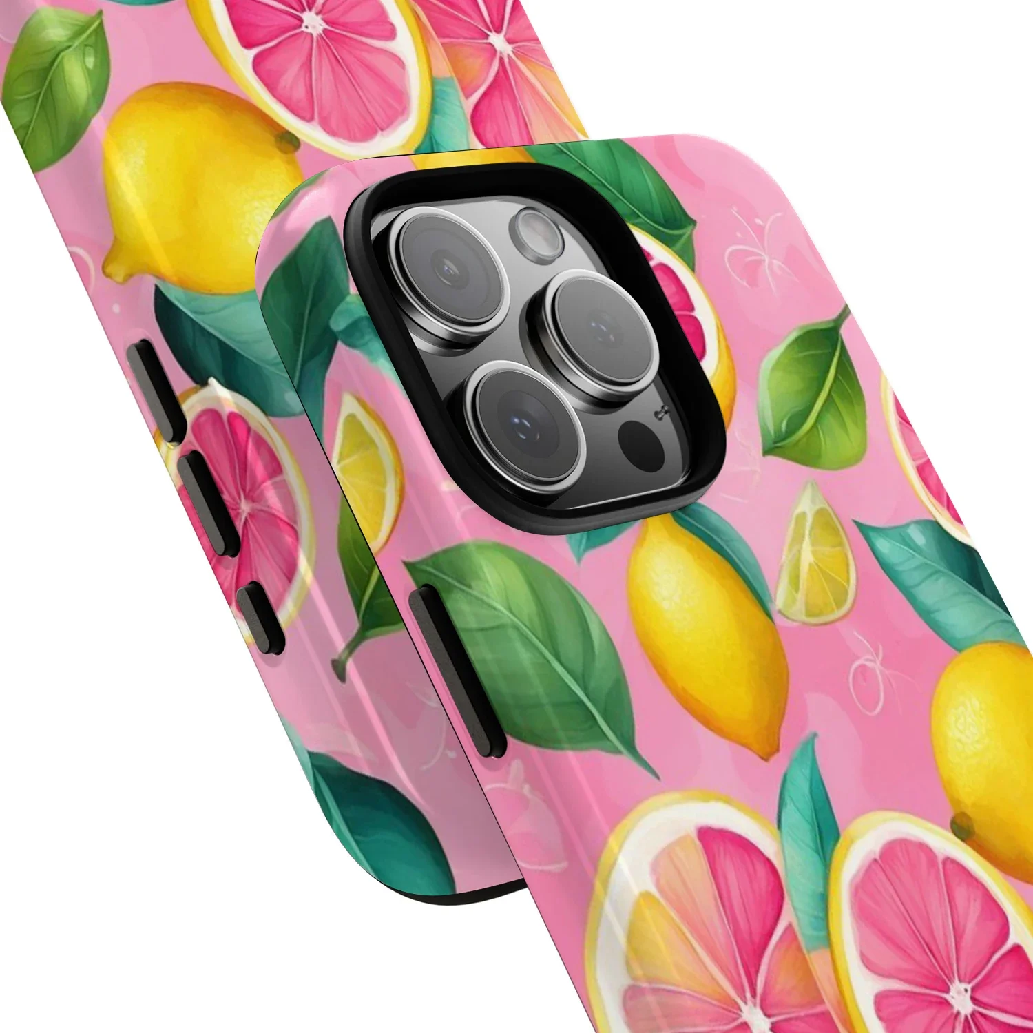 Cute Fruit Lemon Tough Case For Iphone 16 15 14 13 12 11 Pro Max 13Mini 12Mini XSMAX XR X 7 8 Plus