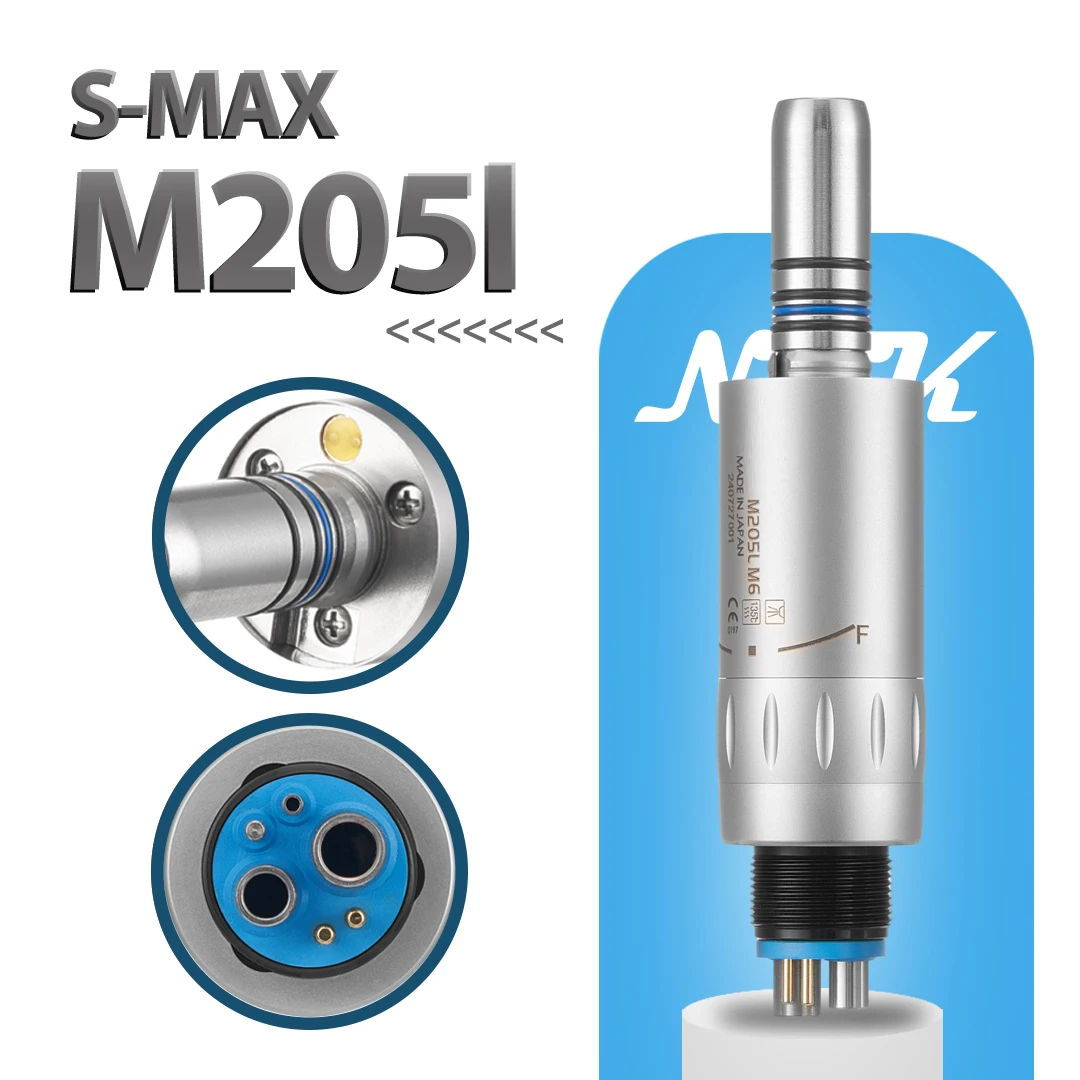 Silnik pneumatyczny z włókna dentystycznego rękojeść o niskiej prędkości mikrogenerator prądu oświetlenie LED typu E M6 wewnętrzne narzędzie stomatologiczne z natryskiem wody