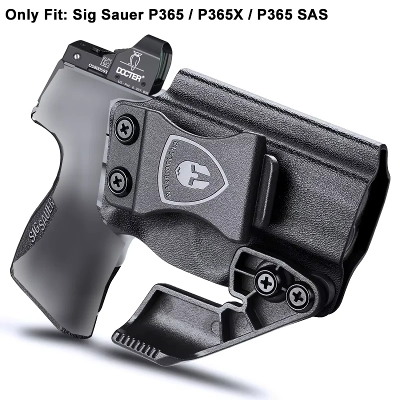 

Подходит только для Sig P365/P365 SAS/P365X, кобура WARRIORLAND IWB Kydex, пистолет 9 мм, монтажный прицел, оптика, когти, правая рука