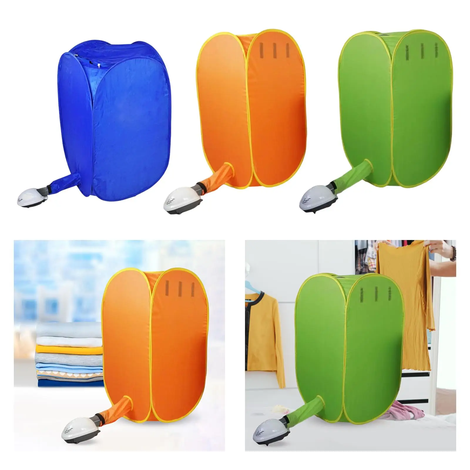 Zusammenklappbarer elektrischer Wäschetrockner, hocheffiziente 800-W-Trocknungsmaschine für Wohnungen