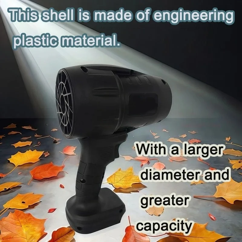 Cordless Electric Air Blower Turbo Fan Handheld Leaf Snow Sand Cleaner Powerful Portable Tool for Yard Garage Workshop Outdoor