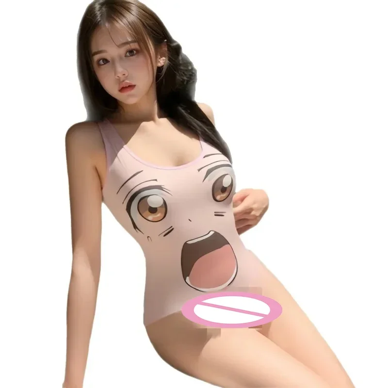 

Сексуальная одежда в стиле аниме: купальник для девушек, танкини, бикини, соблазнительный купальник с открытой промежностью, вызывающий страсть и желание.