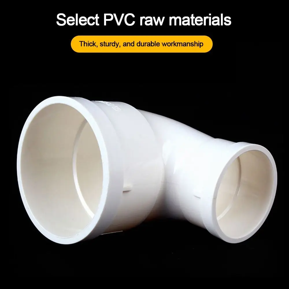 New PVC Pipe Reducing Elbow 2 Way White 90 Degree Elbow Pipe Fitting Reducing Joint Pipe DIY Frame