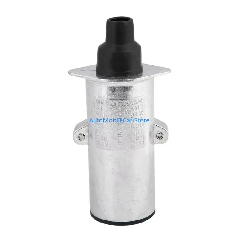 G8TE High Grade Aluminum 24V 7 Pin Electrical Socket Overload Security Vehicle Adapter for Outdoor Vehicle & Trailer
