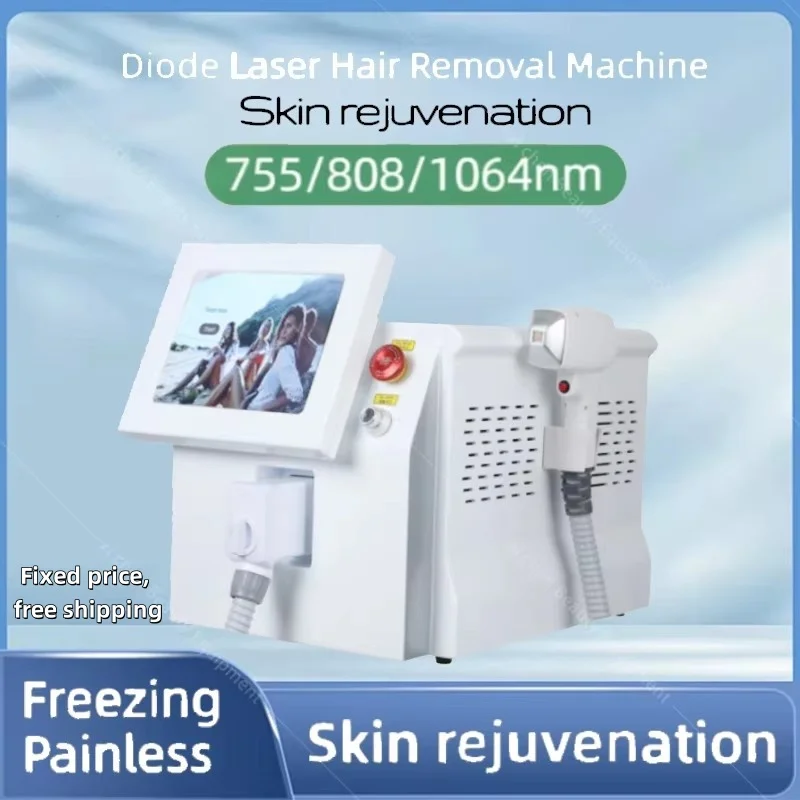 2025 808nm 755nm 1064nm Diode Laser Hair Removal Machine Alexandrit Permanent Removal Cooling Head Painless Laser Epilator