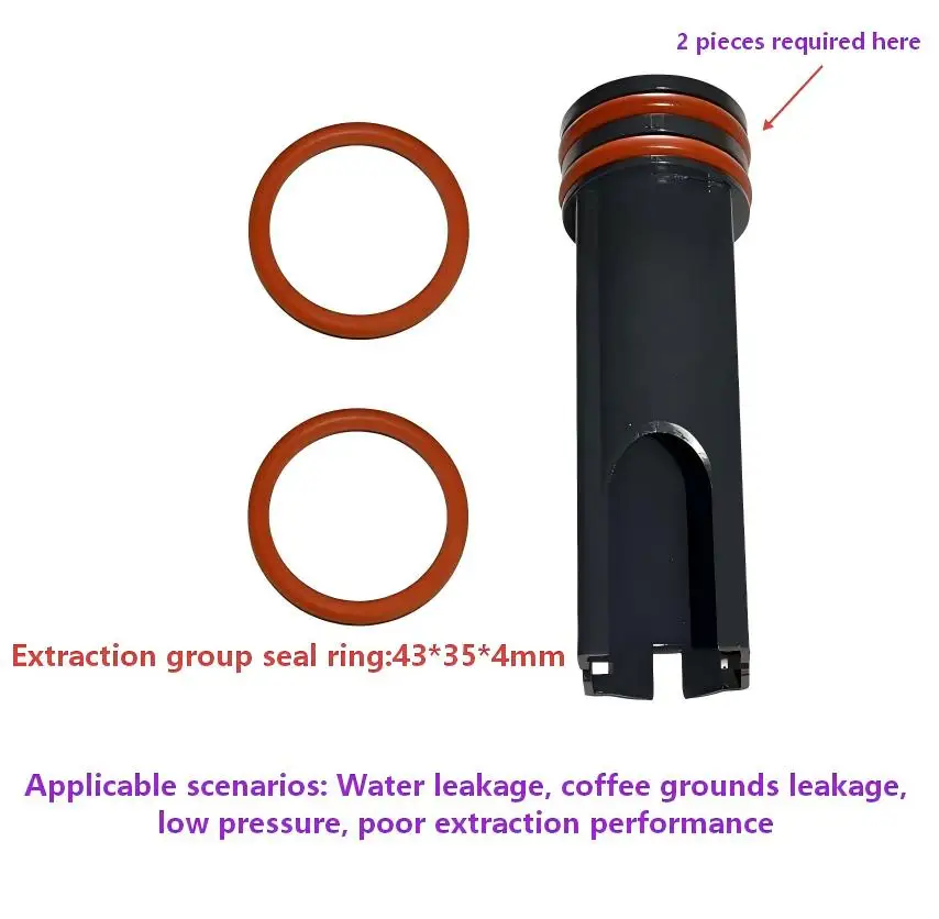 Piston Seal Ring,apply for Delong Automatic Coffee Machine ECAM/ETM/ESAM Extractor Piston Sealing Ring Anti-leakage Accessories