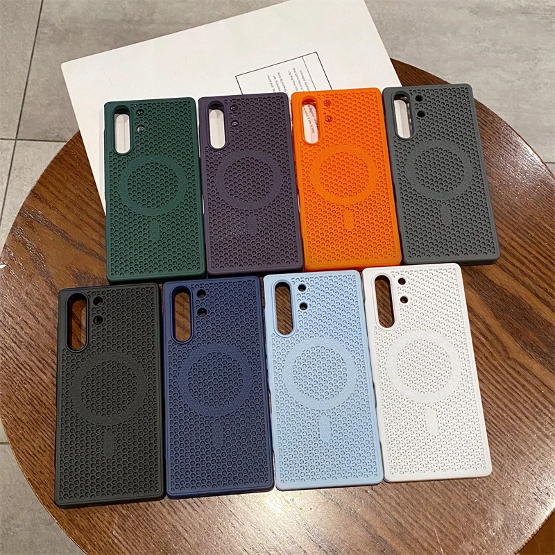 Magnetic Case for ZTE Nubia RedMagic 11S 11 Pro Plus + Cover Mesh Heat Dissipation Shell Mag-safe Charge Shcockproof Soft Bumper view 6