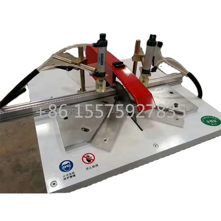 Pedal type alloy door window cutting equipment, aluminum profile multifunctional angle cutting machine