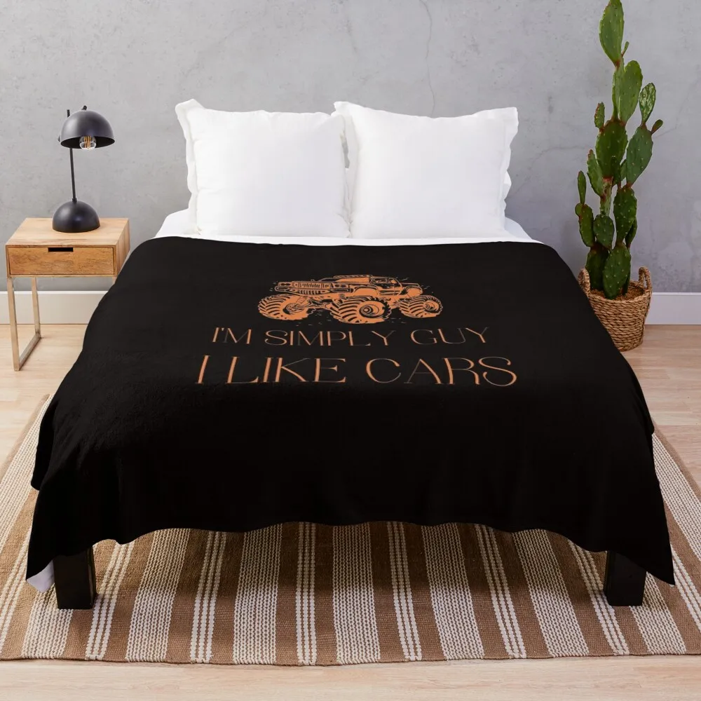 I like cars Throw Blanket Flannel Fabric Weighted Luxury Throw Blankets