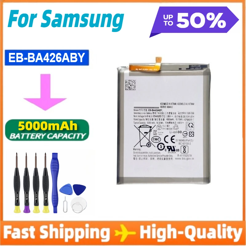 Brand New EB-BA426ABY 5000mAh High Quality Replacement  Battery for Samsung Galaxy A42 A72 A32 5G Mobile Phone+Tools
