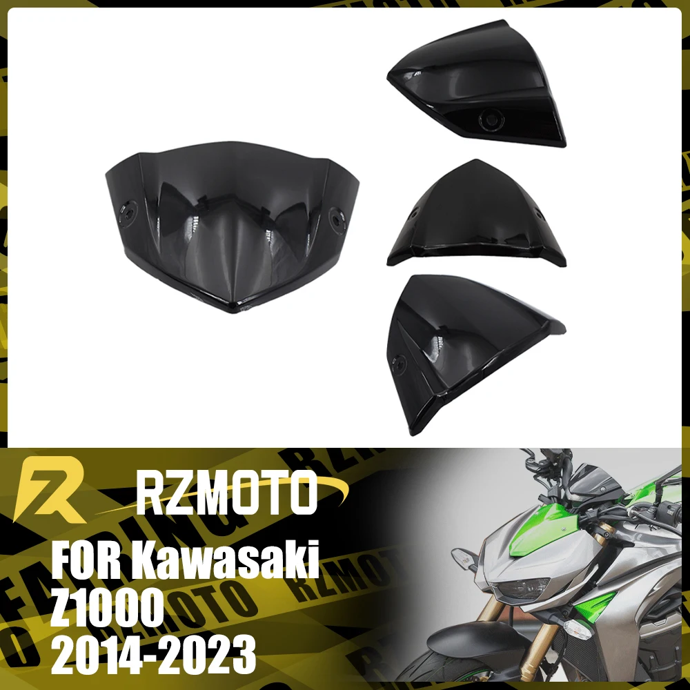 

Motorcycle Accessories Windshield For KAWASAKI Z1000 2014-2023 Front Double Bubble Wind Deflector Windscreen Original Releases