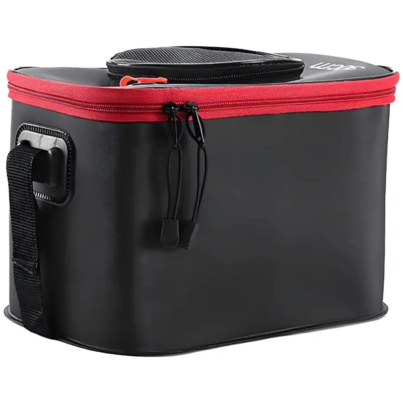 Folding Fishing Box EVA Collapsible Fish Bucket Waterproof And Tear-Resistant 11L Capacity Portable With Strap Ideal For Fishing