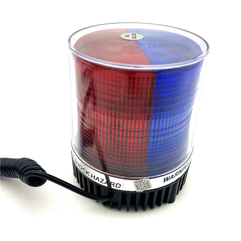 

DV12V Car Flash Strobe Lamp Traffic Police Safety Warning Indication Red And Blue Orange Round Ceiling Box LED Flash Lights