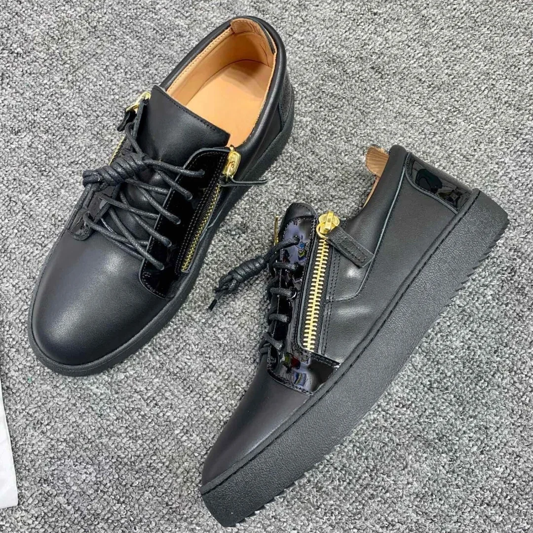 

New Fashion Casual Sneakers for Men Brand Designer Women Tennis shoes Luxury Real Leather GZ Loafers Sports shoes 35-48 G0017