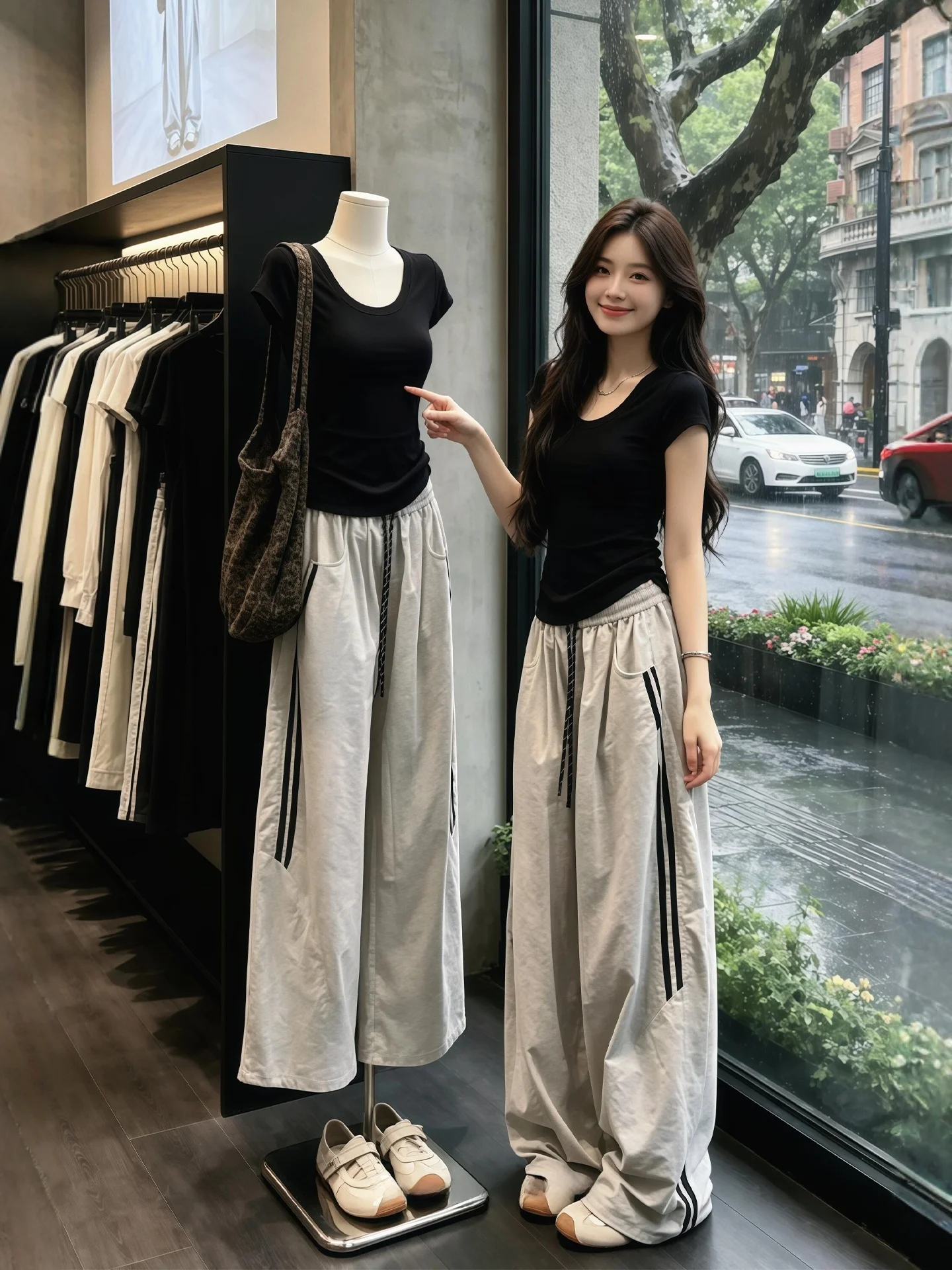 

Summer Sportswear Set Women's Loose Fit T-Shirt Top And Wide Leg Pants Comfortable Casual Outfit plus Size Lazy Sensation