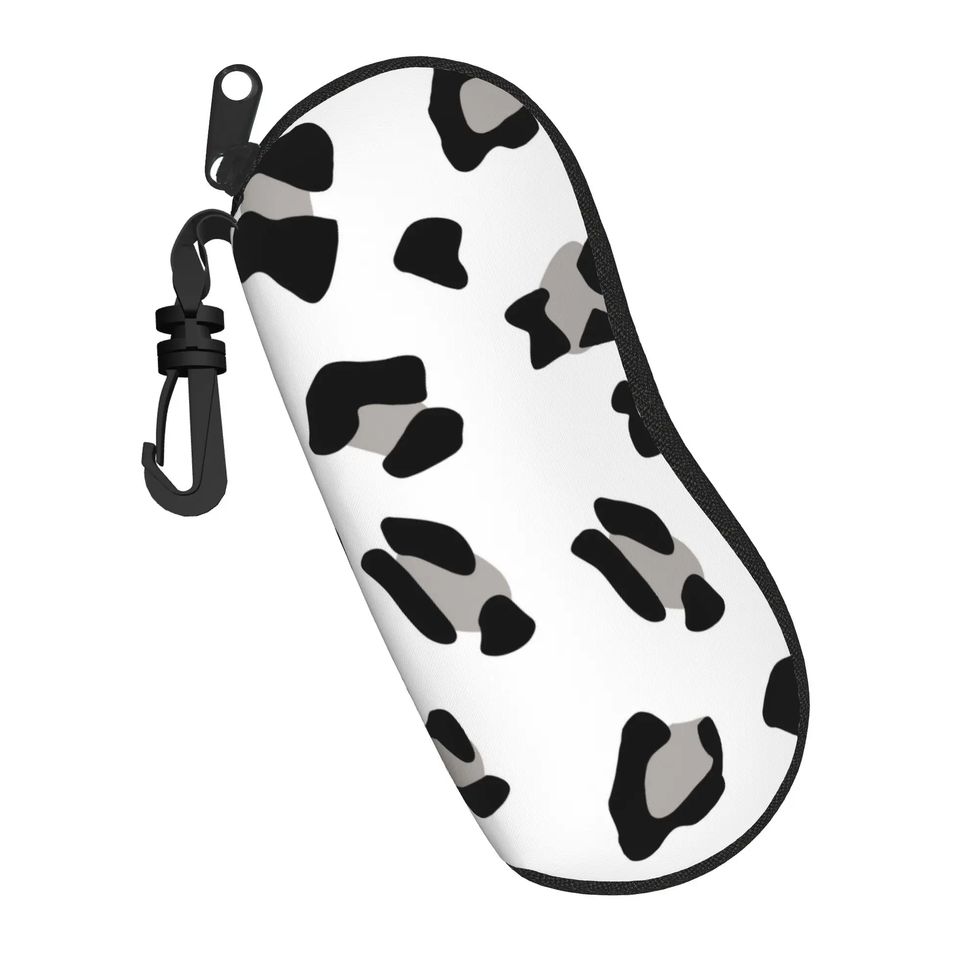 White Leopard Cheetah Skin Glasses Case Gift For Women  Accessories  Reading Storage Box Kawaii Eyewear Container